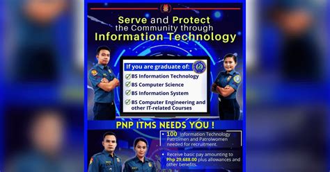 PNP ITMS Hiring: 100 IT Officers with Basic Salary of .